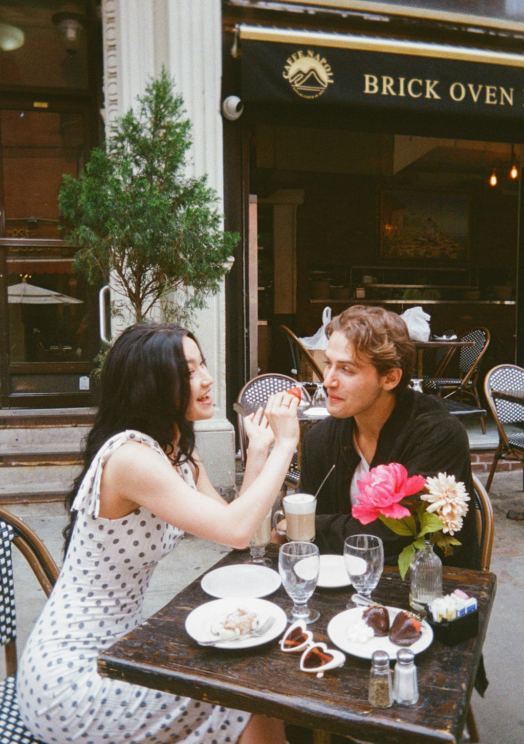 Wedding cafe setting